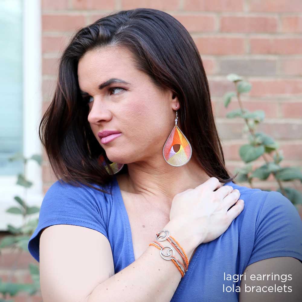Lola Bracelet - Orange Crush
