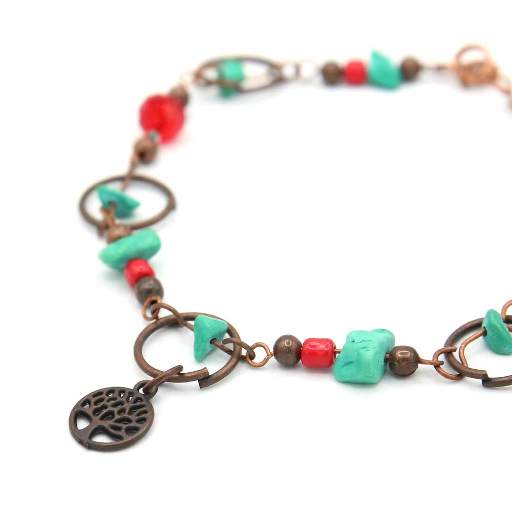 Familia Bracelet - Festive Red