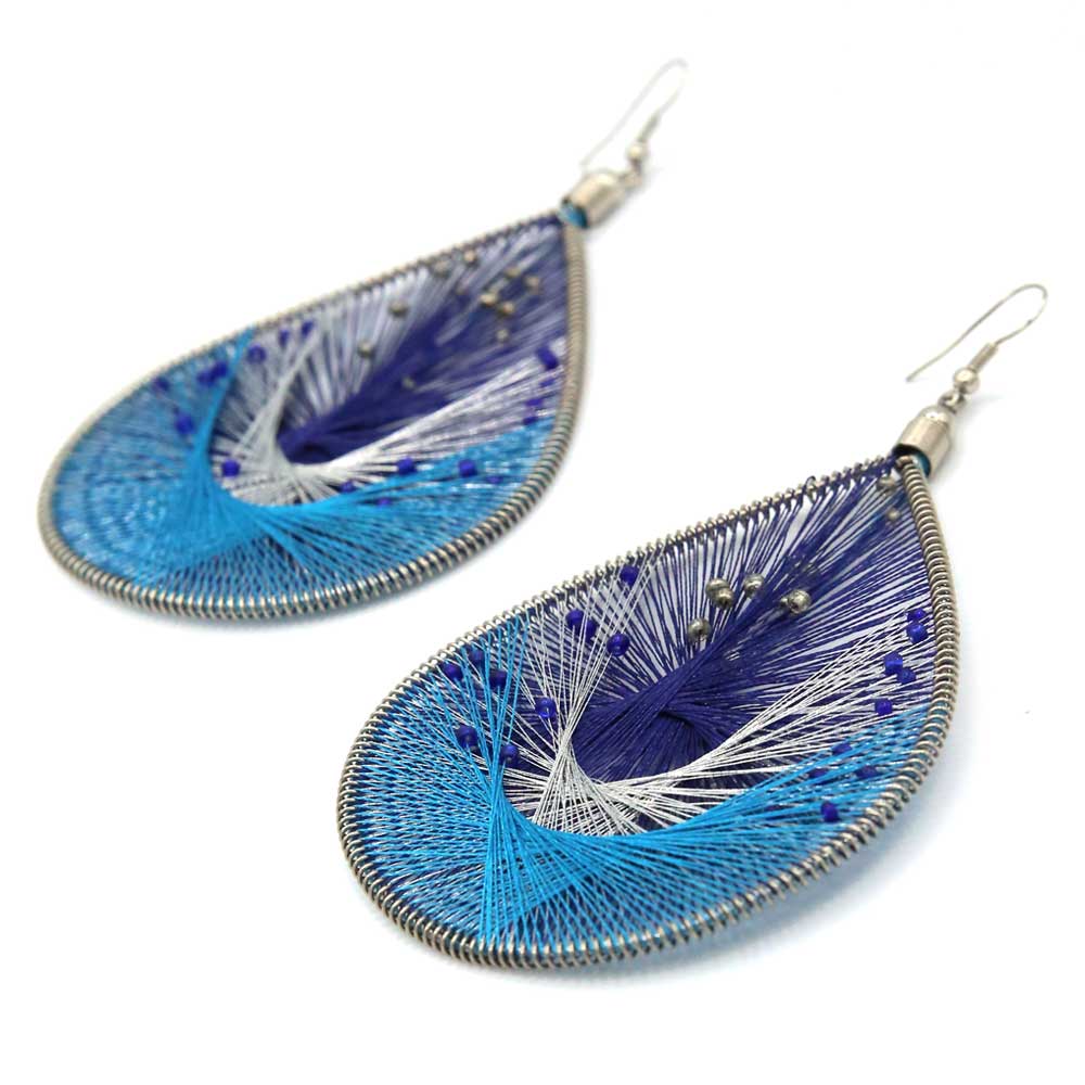 Lagri Earrings - Sea Blue