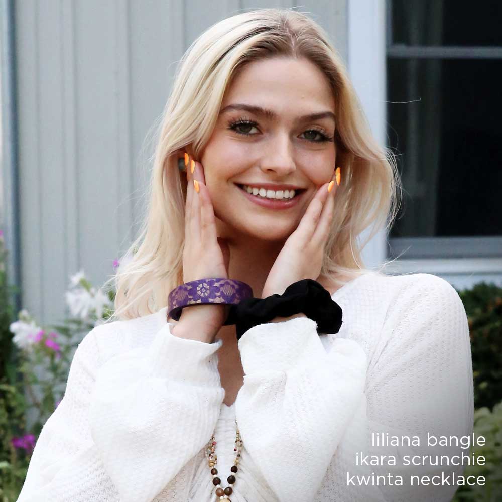 Liliana Bangle Bracelet - Violet