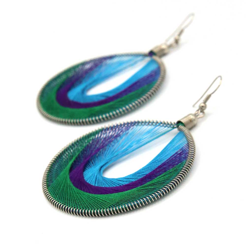 Marca Earrings - Peacock