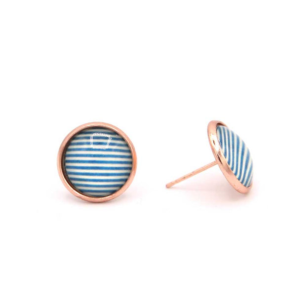 Stay Up Late Art Glass Earrings